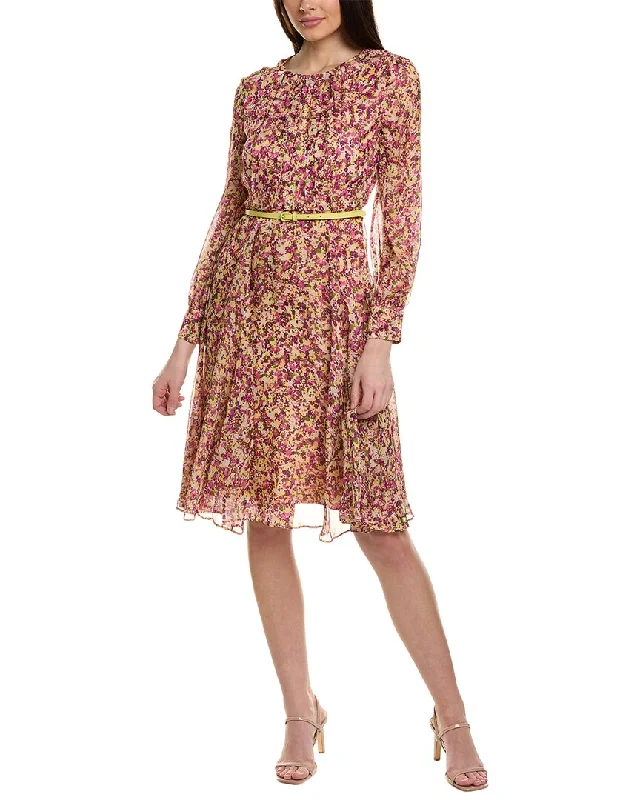 Max Mara Studio Verusca Silk A-Line Dress Tunics Stylish elegant