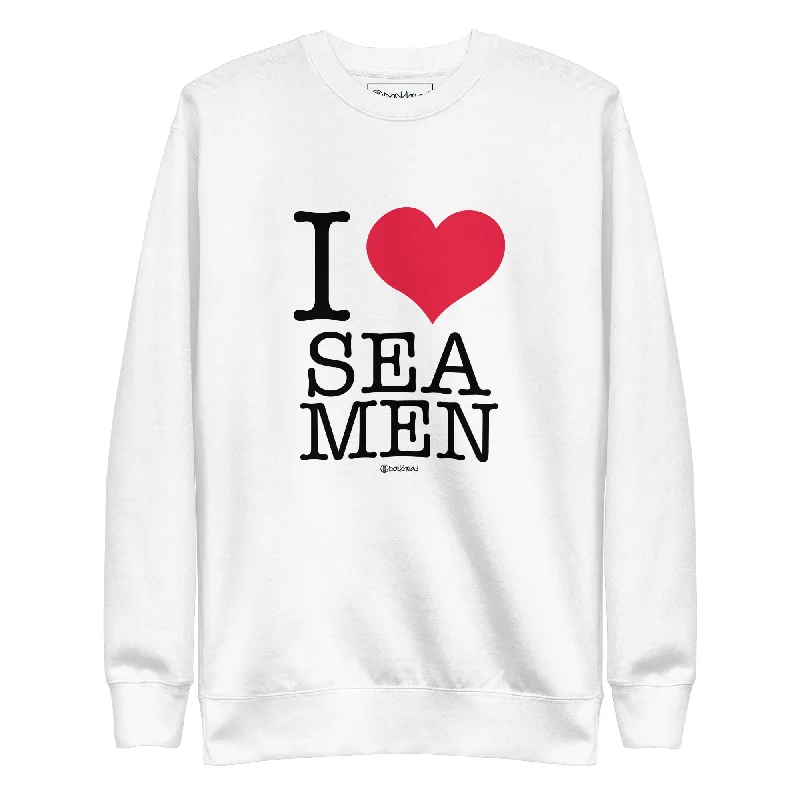 I Love Sea Men Premium Sweatshirt Hoodie with Gradient Ombre Colorful