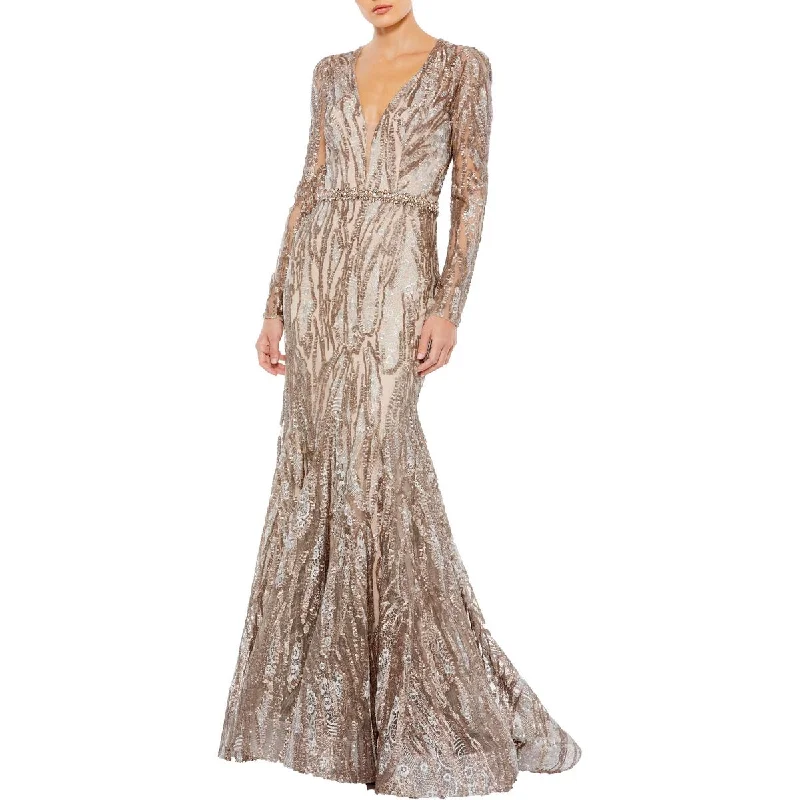 Womens Embellished Illusion Evening Dress Tunics Favorite customer