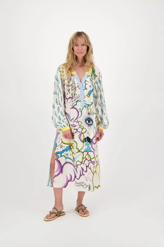 ME369-Hanna Placket Dress Tunics Business professional