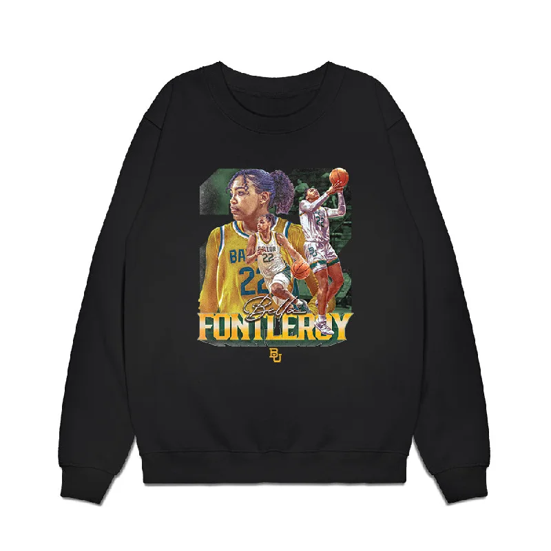 Baylor - NCAA Women's Basketball : Bella Fontleroy - Premium Crewneck Sweatshirt Hoodie with Strings Custom Fit Adjustable Baylor - NCAA Women's Basketball : Bella Fontleroy - Premium Crewneck Sweatshirt Hoodie with Strings Custom Fit Adjustable