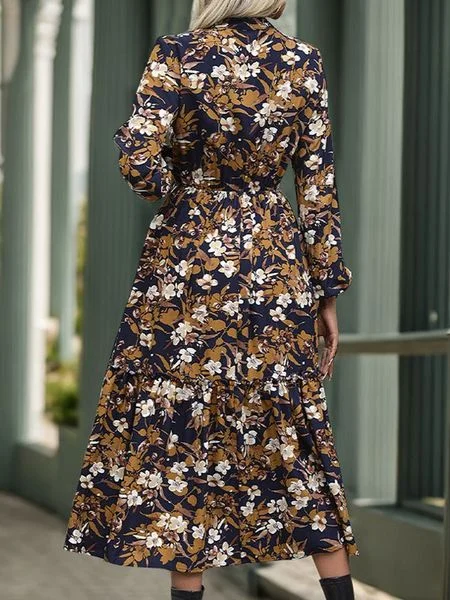 V-neck Printed Dress HEBFABLN7M Tunics Review highly