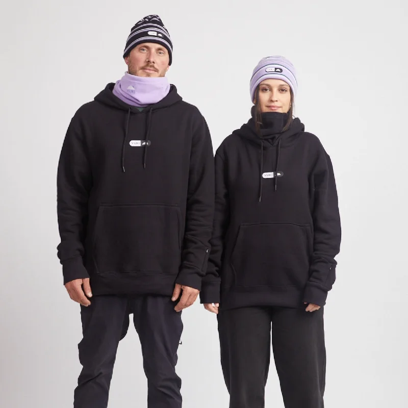 Yuki Threads - Unisex Pill Hoodie - Black Hoodie with Gradient Ombre Colorful