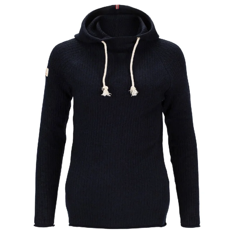 Amundsen Sports - Women's Boiled Hoodie - Faded Navy Hoodie with Contrast Stitching Detailed Premium