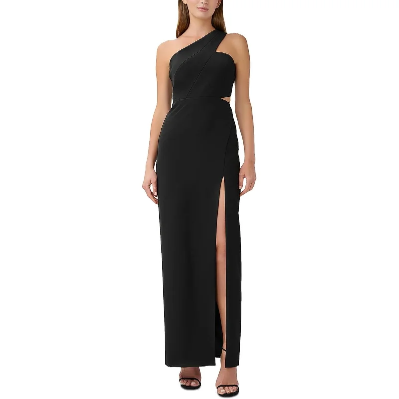 Womens Cut-Out One Shoulder Evening Dress Tunics Chic fashionable