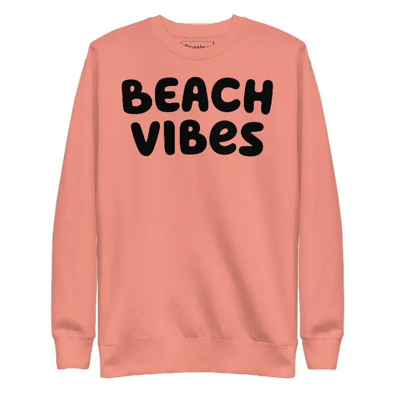 Beach Vibes Premium Sweatshirt Hoodie with Gradient Ombre Colorful