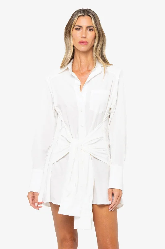 JBQ THE LABEL JULES DRESS IN WHITE Tunics Chic fashionable