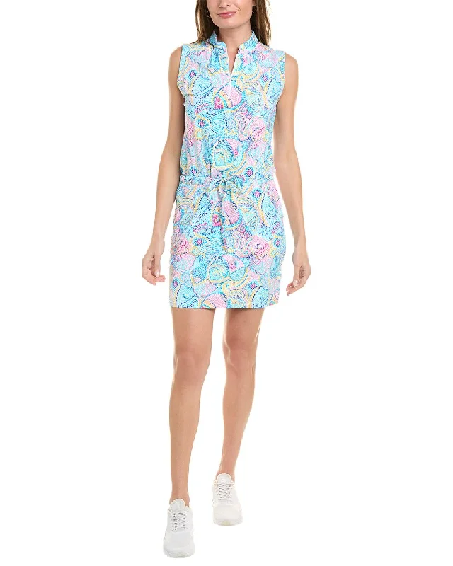 IBKUL Drawstring Dress Tunic Top Casual