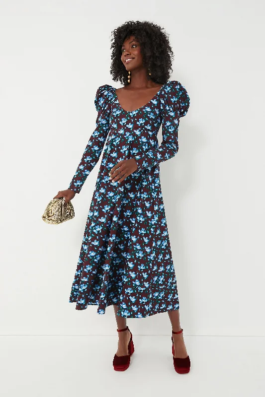 Tartan Recuerdos Print Frida Dress Crew Neckline Casual