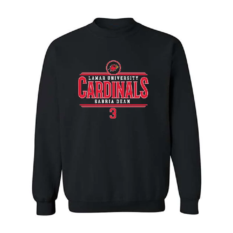 Lamar - NCAA Women's Basketball : Sabria Dean - Classic Fashion Shersey Crewneck Sweatshirt Hoodie with Sequins Glamorous Eye-catching