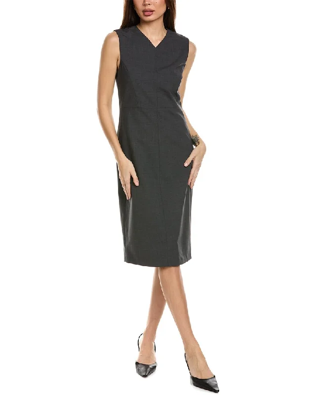 Theory Wool-Blend Miyani Dress Tunics Chic elegant
