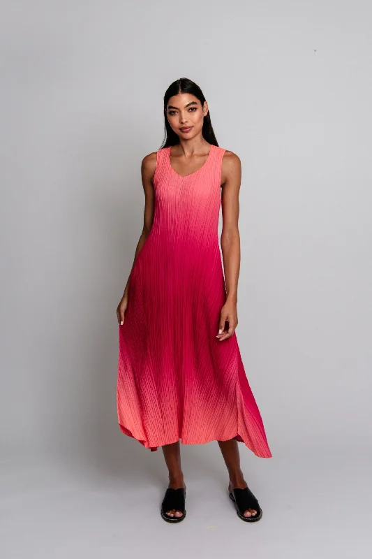 Alquema - AD1072L-WT Long Estrella Dress Cowl Neckline Elegant