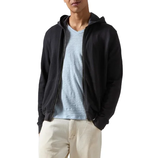 FRENCH TERRY ZIP HOODIE Hoodie with Relaxed Fit Easy Casual