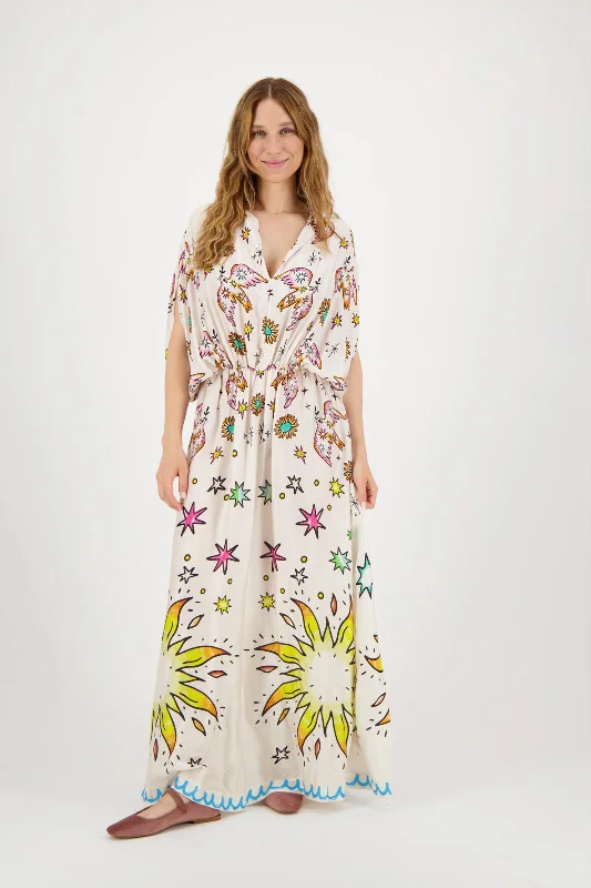 Me369-Rose Kaftan Dress Tunics Evening elegant