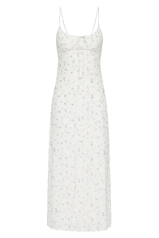 PAU DRESS - BLOSSOM EGG SHELL / POWDER BLUE Tunics Brand named