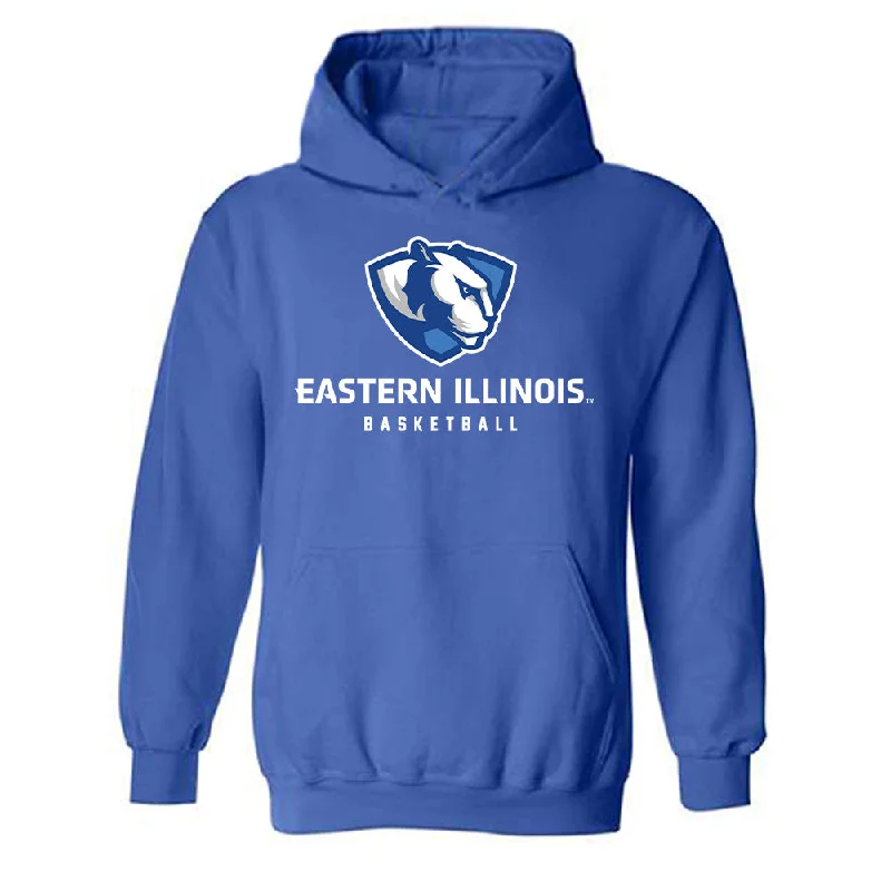 EIU - NCAA Women's Basketball : Lalani Ellis - Hooded Sweatshirt Hoodie with Hem Contrast Bold Stylish