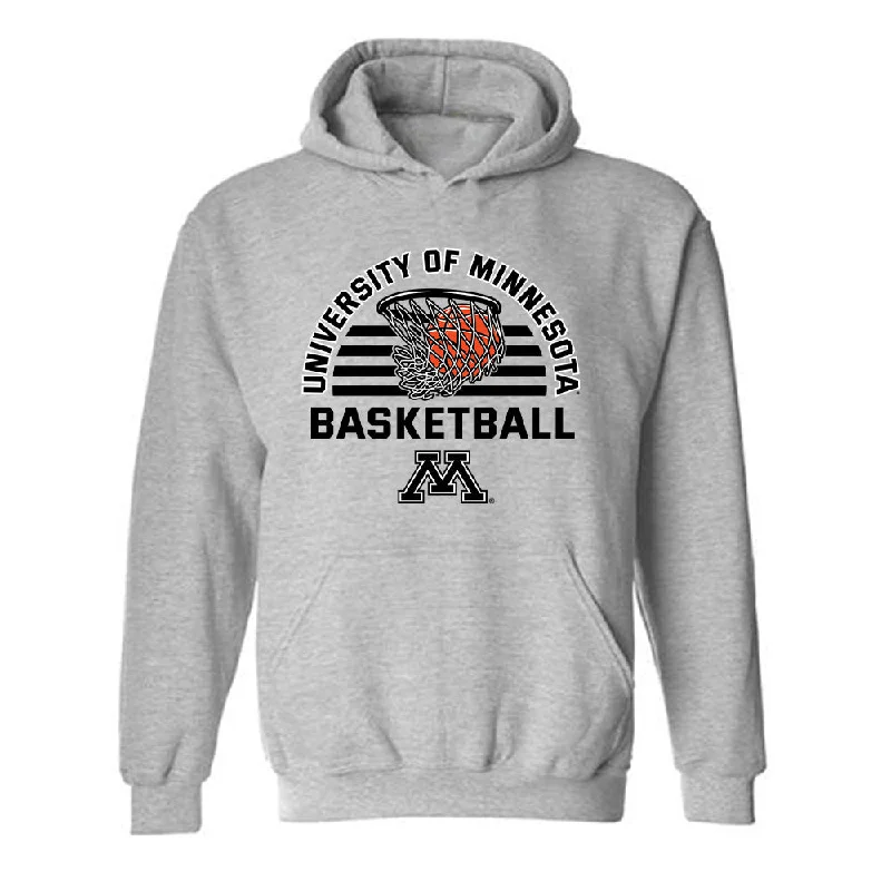 Minnesota - NCAA Women's Basketball : Kennedy Klick - Sports Shersey Hooded Sweatshirt Hoodie with Frayed Bohemian Relaxed