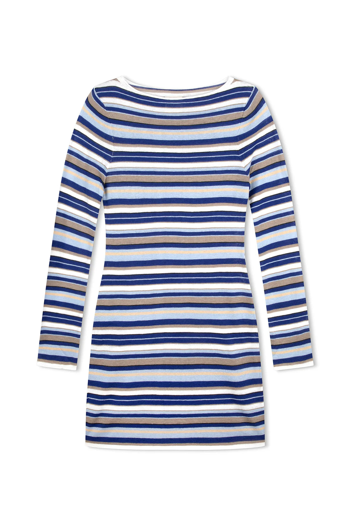 OCEAN RETRO STRIPE KNIT DRESS - OCEAN RETRO STRIPE Tunics Fashionable trendy