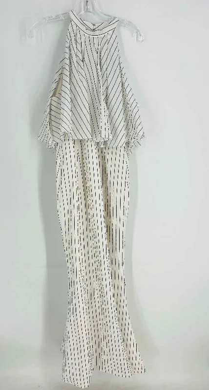 C/MEO Collective Size 8 White/Black Pinstripe Maxi Designer Dress Tunics Running lightweight
