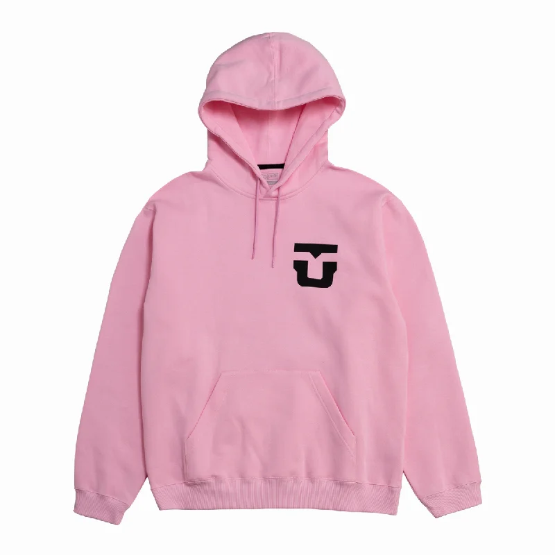 Union Binding - Unisex Team Hoodie - Pink Hoodie with Fur Luxurious Winter
