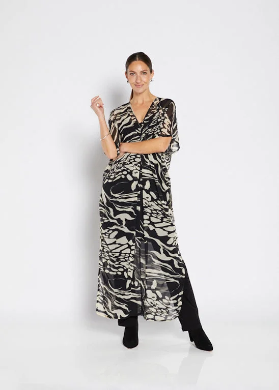 Philosophy - F1780 Pheobe Kaftan Tuck Dress with Slip Tunics Plaid country