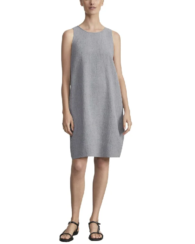 Lafayette 148 New York Racerback Sleeveless Linen Dress Tunics Spring floral