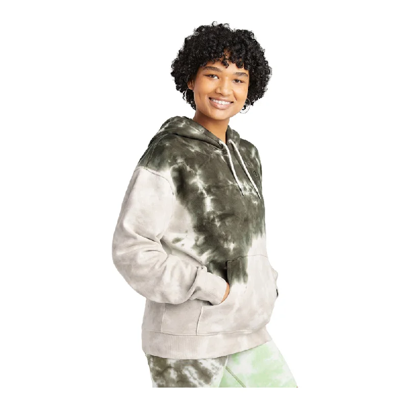 Champion Women's Unity Dye Classics Embroidered C Logo Fleece Hoodie Hoodie with Batwing Sleeves Loose Dramatic