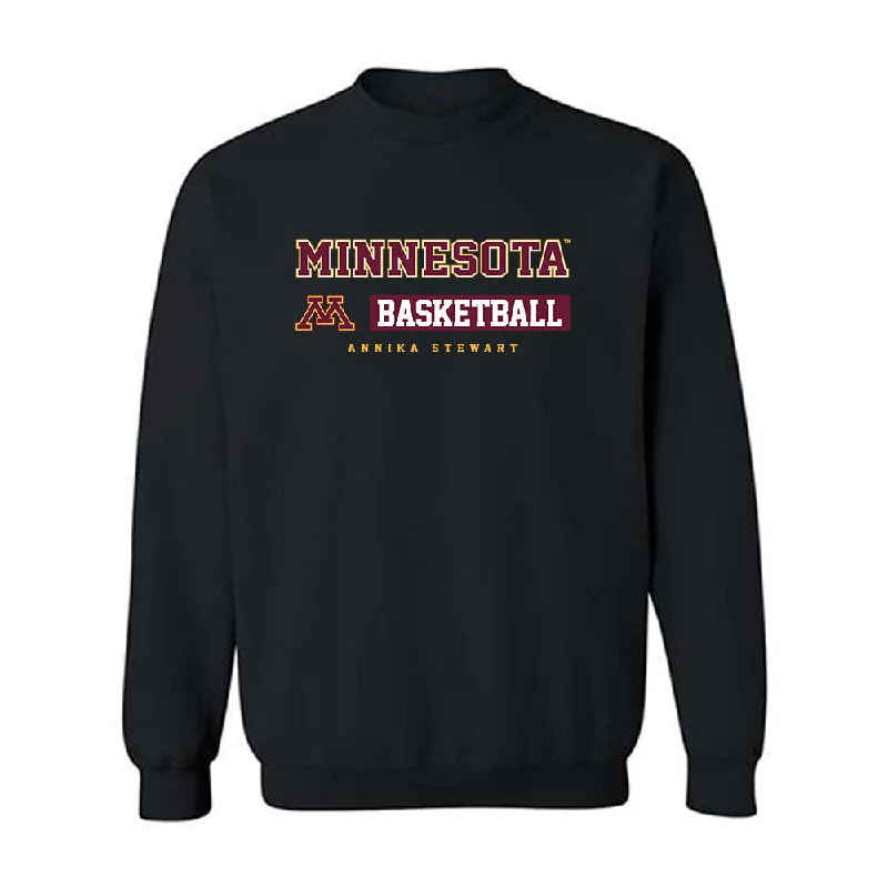 Minnesota - NCAA Women's Basketball : Annika Stewart - Classic Fashion Shersey Crewneck Sweatshirt Hoodie with Turtle Neck Cozy Winter Minnesota - NCAA Women's Basketball : Annika Stewart - Classic Fashion Shersey Crewneck Sweatshirt Hoodie with Turtle Neck Cozy Winter