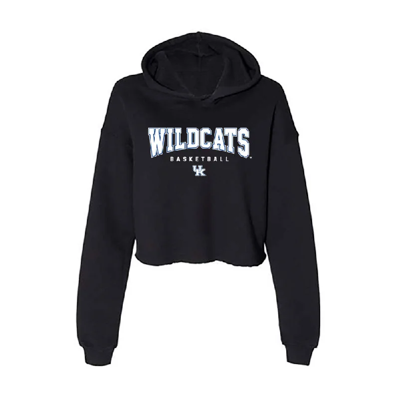 Kentucky - NCAA Women's Basketball : Dazia Lawrence - Women's Crop Fleece Hoodie Hoodie with Side Slits Relaxed Casual Kentucky - NCAA Women's Basketball : Dazia Lawrence - Women's Crop Fleece Hoodie Hoodie with Side Slits Relaxed Casual
