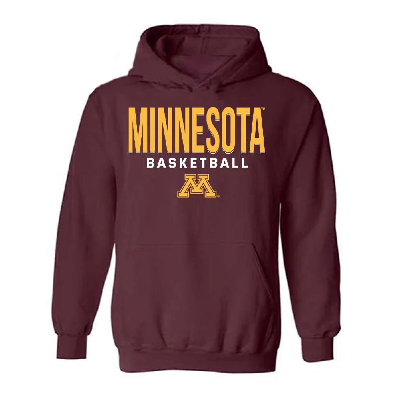 Minnesota - NCAA Women's Basketball : Maggie Czinano - Classic Shersey Hooded Sweatshirt Hoodie with Applique Textured Unique Minnesota - NCAA Women's Basketball : Maggie Czinano - Classic Shersey Hooded Sweatshirt Hoodie with Applique Textured Unique