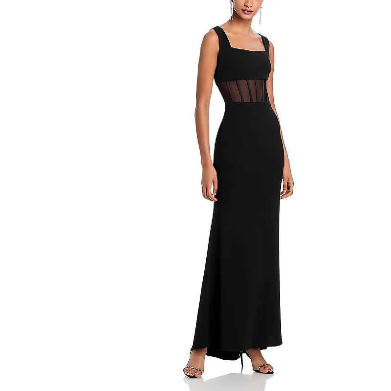Womens Illusion Formal Evening Dress Tunics Designer luxury