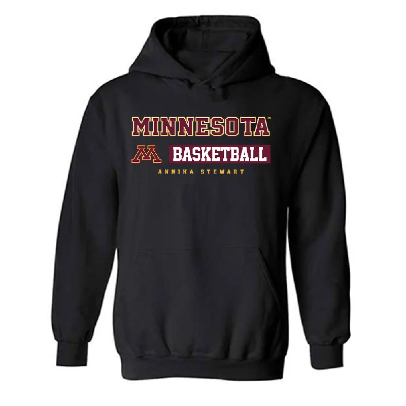 Minnesota - NCAA Women's Basketball : Annika Stewart - Classic Fashion Shersey Hooded Sweatshirt Hoodie with Frayed Bohemian Relaxed Minnesota - NCAA Women's Basketball : Annika Stewart - Classic Fashion Shersey Hooded Sweatshirt Hoodie with Frayed Bohemian Relaxed