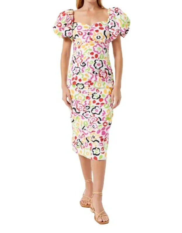 Tessa Dress In Painted Bloom Tunics Lace romantic