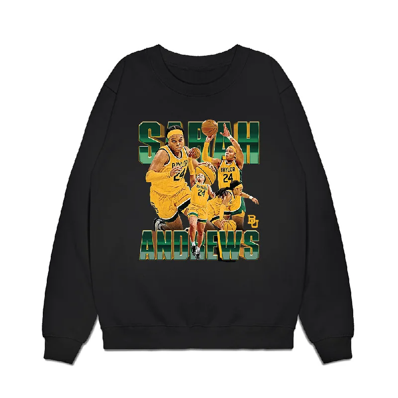 Baylor - NCAA Women's Basketball : Sarah Andrews - Premium Crewneck Sweatshirt Hoodie with Embroidery Detailed Premium Baylor - NCAA Women's Basketball : Sarah Andrews - Premium Crewneck Sweatshirt Hoodie with Embroidery Detailed Premium
