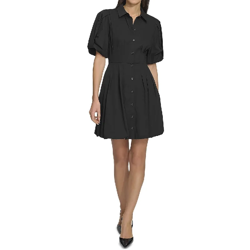 Womens Mini A-Line Fit & Flare Dress A-Line Day Work