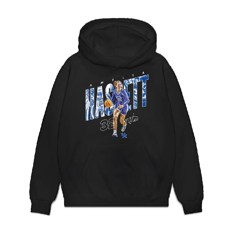 Kentucky - NCAA Women's Basketball : Amelia Hassett - Premium Hooded Sweatshirt Hoodie with Zipper Placket Modern Functional Kentucky - NCAA Women's Basketball : Amelia Hassett - Premium Hooded Sweatshirt Hoodie with Zipper Placket Modern Functional