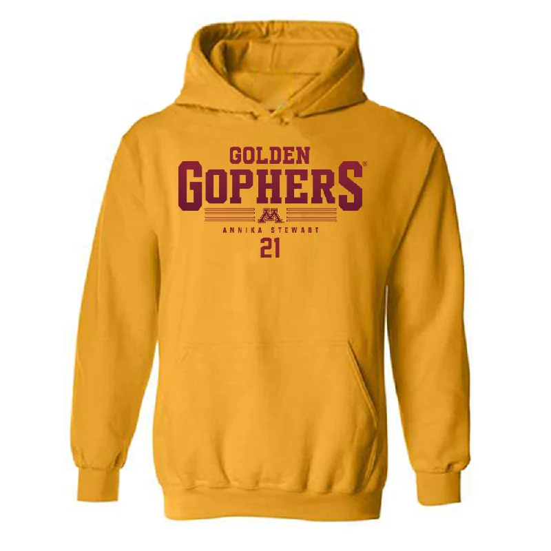 Minnesota - NCAA Women's Basketball : Annika Stewart - Classic Fashion Shersey Hooded Sweatshirt Hoodie with High Neck Warm Protective Minnesota - NCAA Women's Basketball : Annika Stewart - Classic Fashion Shersey Hooded Sweatshirt Hoodie with High Neck Warm Protective