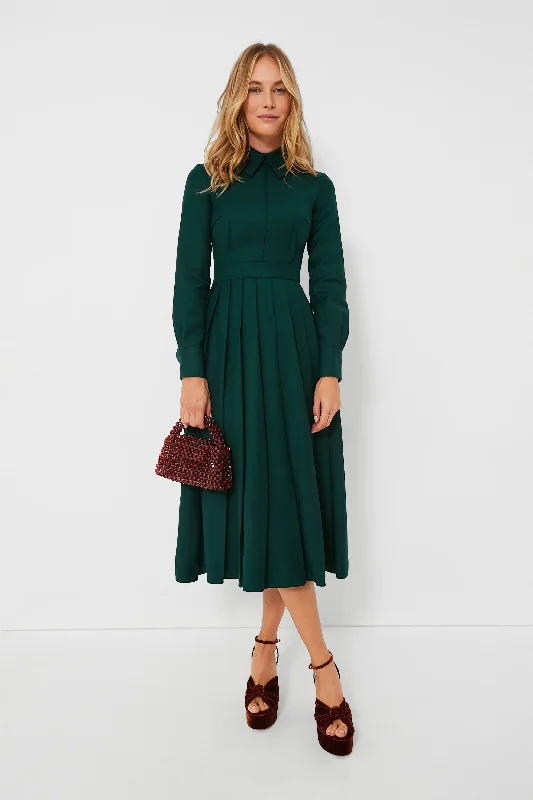 Emerald Green Maram Flanella Dress Tunics Handmade artisanal