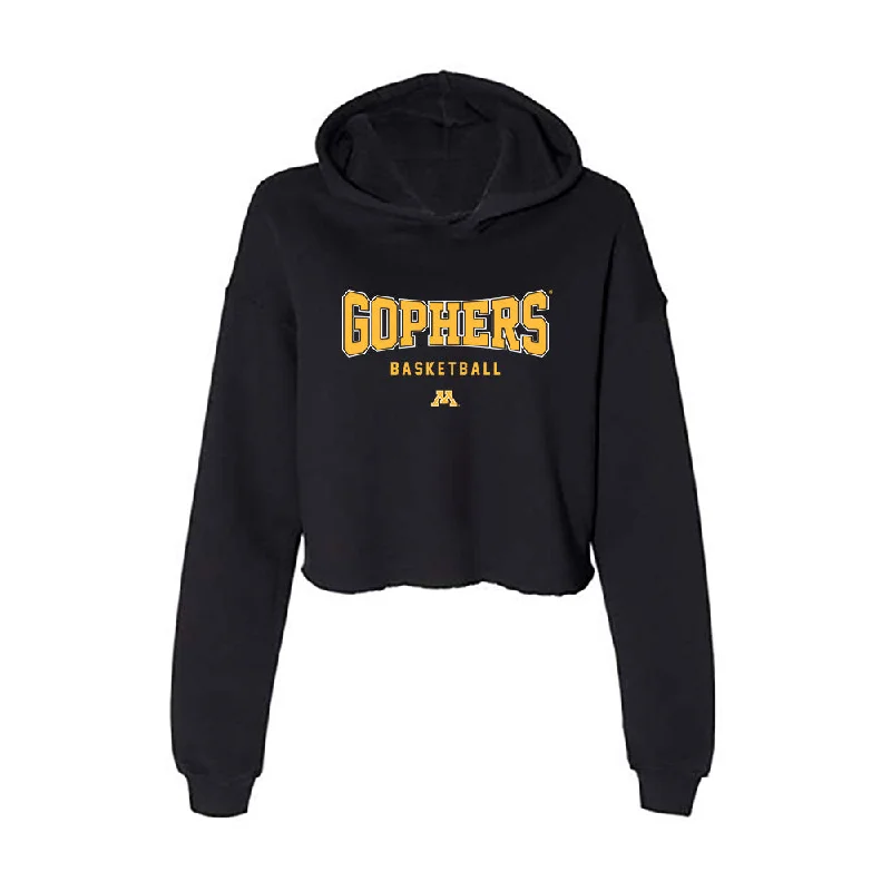 Minnesota - NCAA Women's Basketball : Annika Stewart - Women's Crop Fleece Hoodie Hoodie with Raglan Sleeves Sporty Comfortable Minnesota - NCAA Women's Basketball : Annika Stewart - Women's Crop Fleece Hoodie Hoodie with Raglan Sleeves Sporty Comfortable
