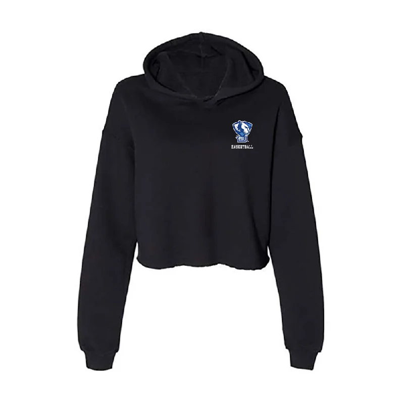 EIU - NCAA Women's Basketball : Lalani Ellis - Women's Crop Fleece Hoodie Hoodie with Hem Ribbing Snug Secure