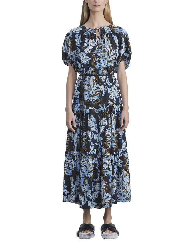 Lafayette 148 New York Pleated Neck Dress Boatneck Modish Everyday