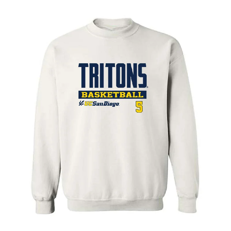 UCSD - NCAA Women's Basketball : Gabby Louther - Classic Fashion Shersey Crewneck Sweatshirt Hoodie with Patch Decorative Personalized
