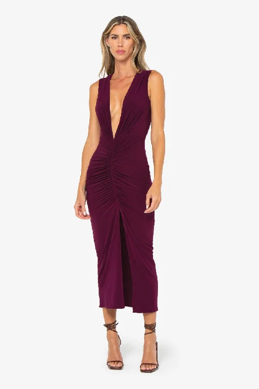 JBQ THE LABEL SABINE DRESS IN SANGRIA Tunics Essential wardrobe