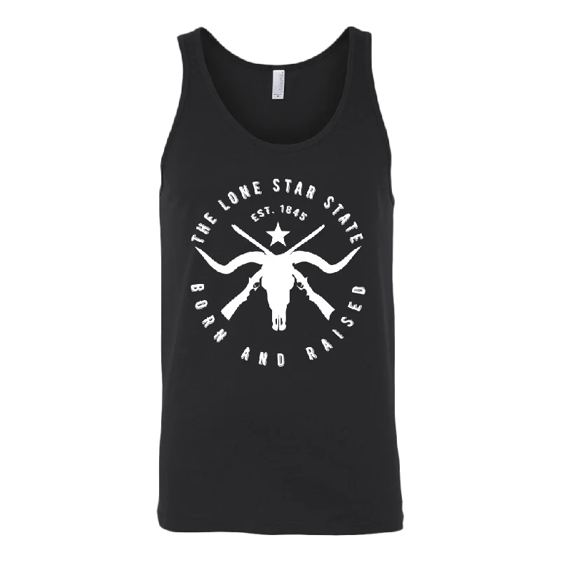 Texas Lone Star State - Born and Raised Tank Top cozy tank top