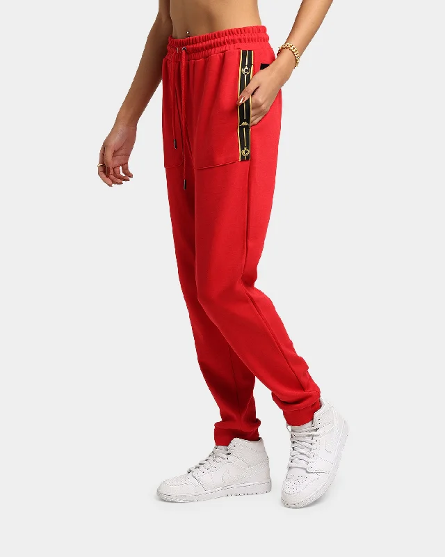 Kappa Kappa X Culture Kings Authentic Phex Track Pants Red/Gold Comfortable Denim Leggings