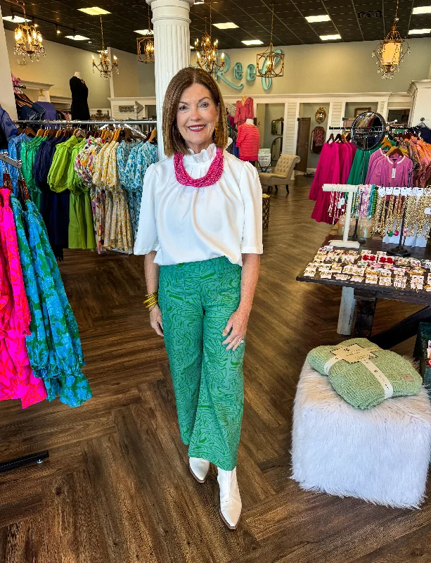 Retro Pants: Green Soft Sweatpants Style