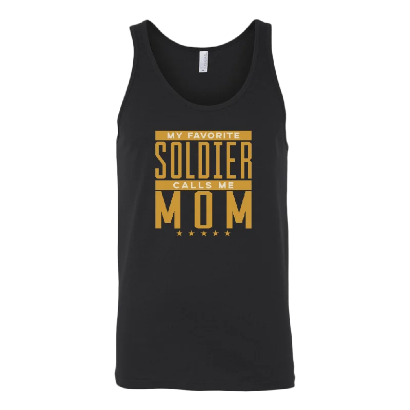 My Favorite Soldier Calls Me Mom Tank Top sequin tank top