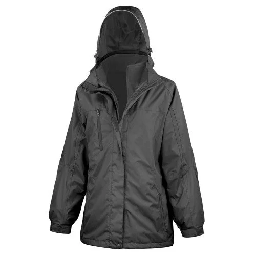 Result Womens/Ladies Journey 3 in 1 Soft Shell Jacket A-Line Jacket Boat Neck Shawl Collar