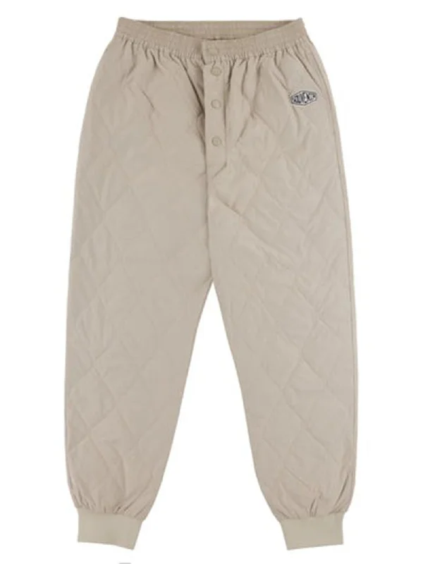 Quilted Pants Chic Faux Leather Pants