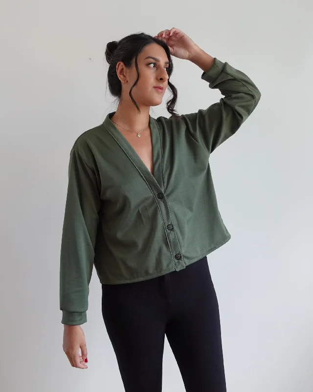 Tammy Handmade Cara Cardigan Fleece Cardigan Nylon Polyester